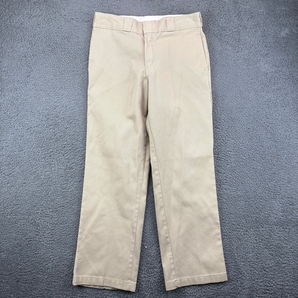 Dickies 874 Original Flex Mens Khaki Tan Straight Leg Work Pants 32x30 11874DS